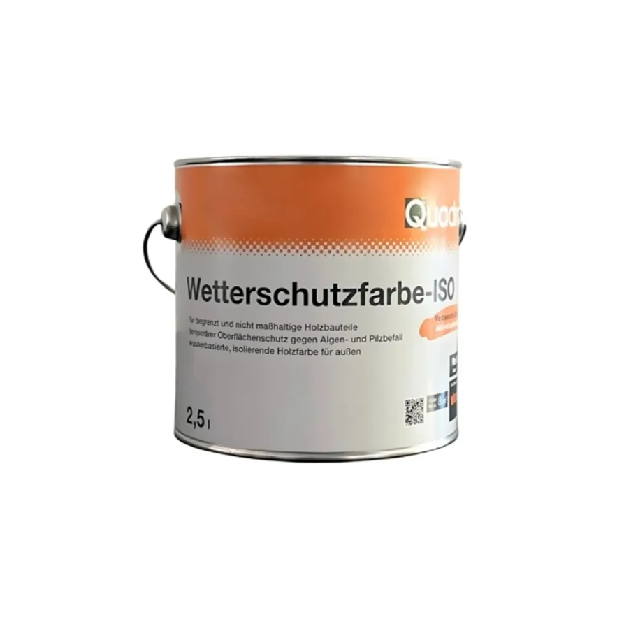 Quadra Wetterschutzfarbe Iso Seidenmatt 2.5l Quadra Wetterschutzfarbe Iso Seidenmatt 2.5l